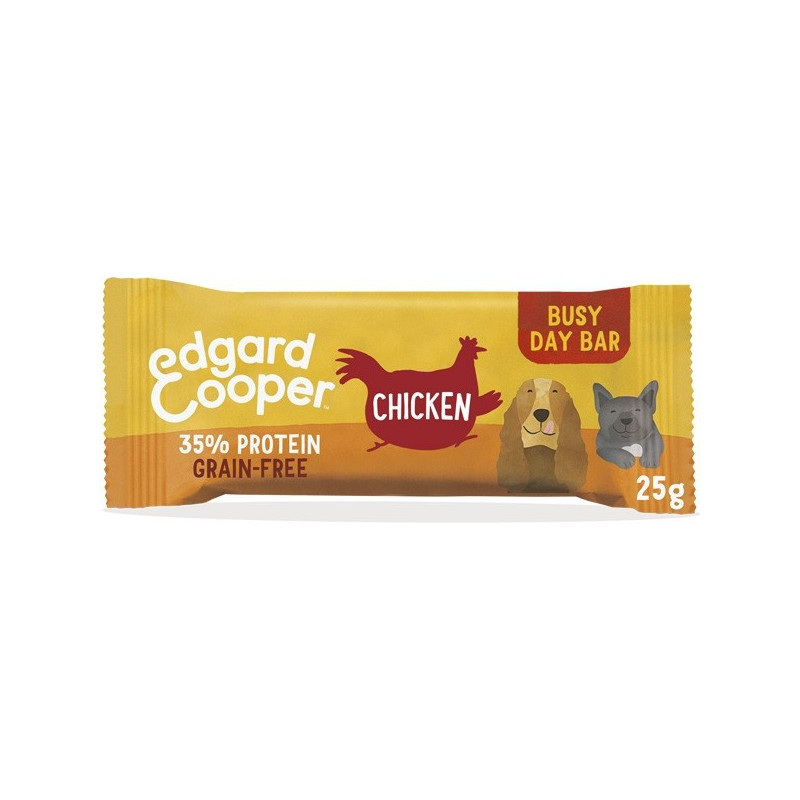 Edgard & Cooper Dog  Snack Pollo con Mela Carota Mirtillo Rosso 25g