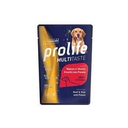 Prolife Dog Multitaste Umido Manzo Vitello e Patate busta 300g