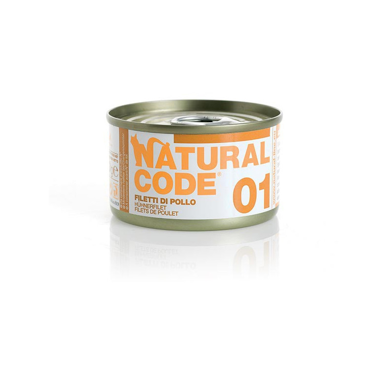 Natural Code 01 Gatto Filetti Di Pollo 85 Gr
