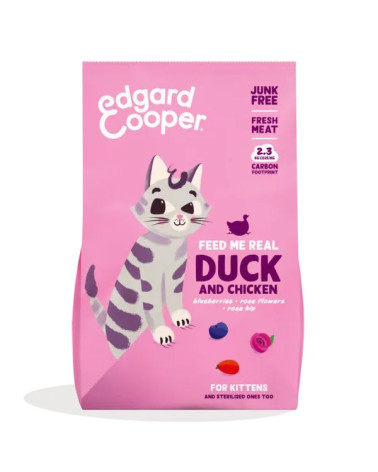 Edgard & Cooper Cat Kitten Grain Free Anatra e pollo 2 kg