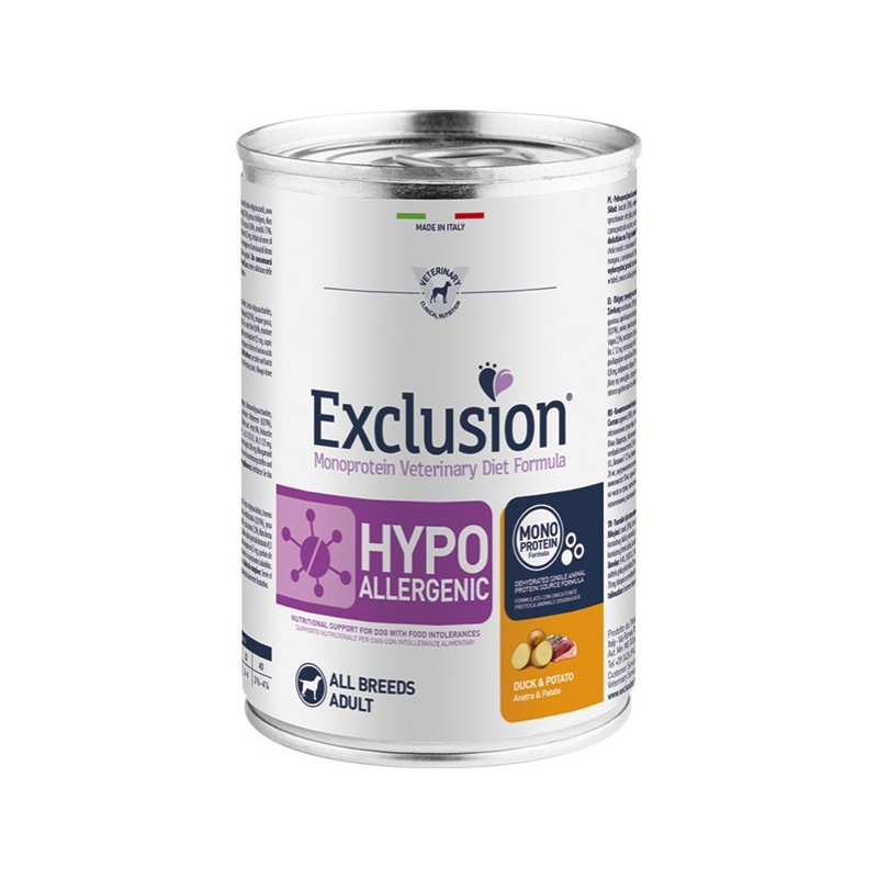 Exclusion Diet Cane Adulto Anatra e Patate 400g