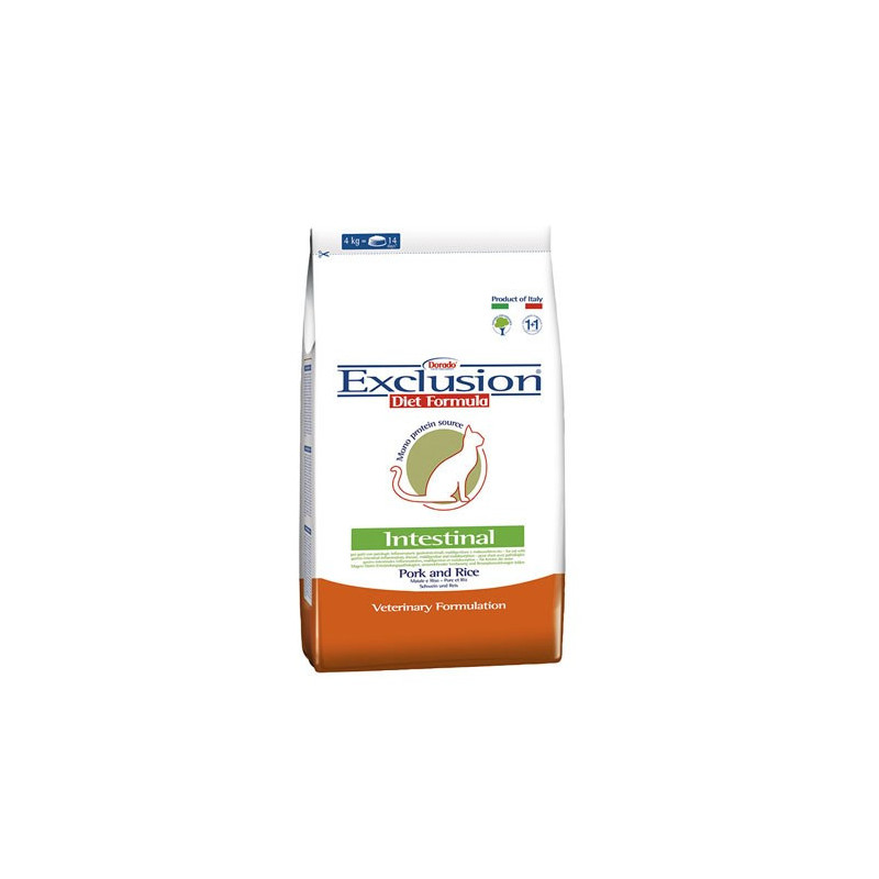 Exclusion Diet Cat Intestinal Crocchette Maiale e Riso per Gatti 2kg