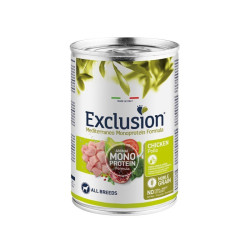 Exclusion Dog Mediterraneo Pollo per Cani Adulti lattina da 400g