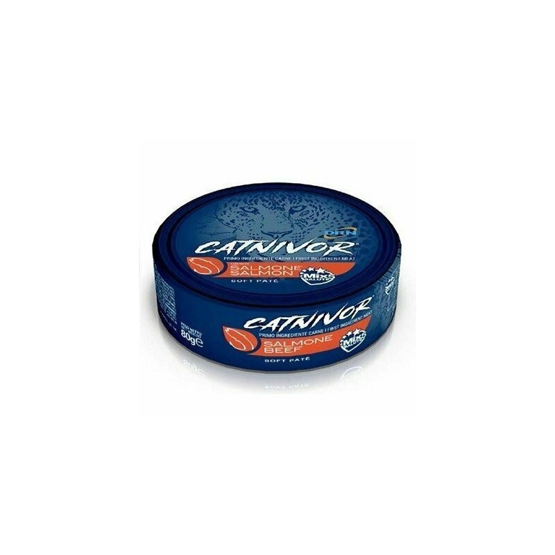 DRN Catnivor Salmone 80g Alimento Umido per Gatti