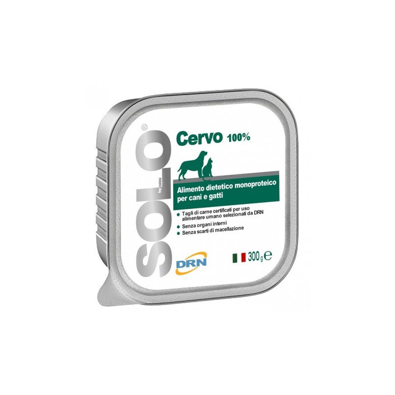 DRN Cani&Gatti SOLO Quaglia 300g Alimento Umido in vaschetta