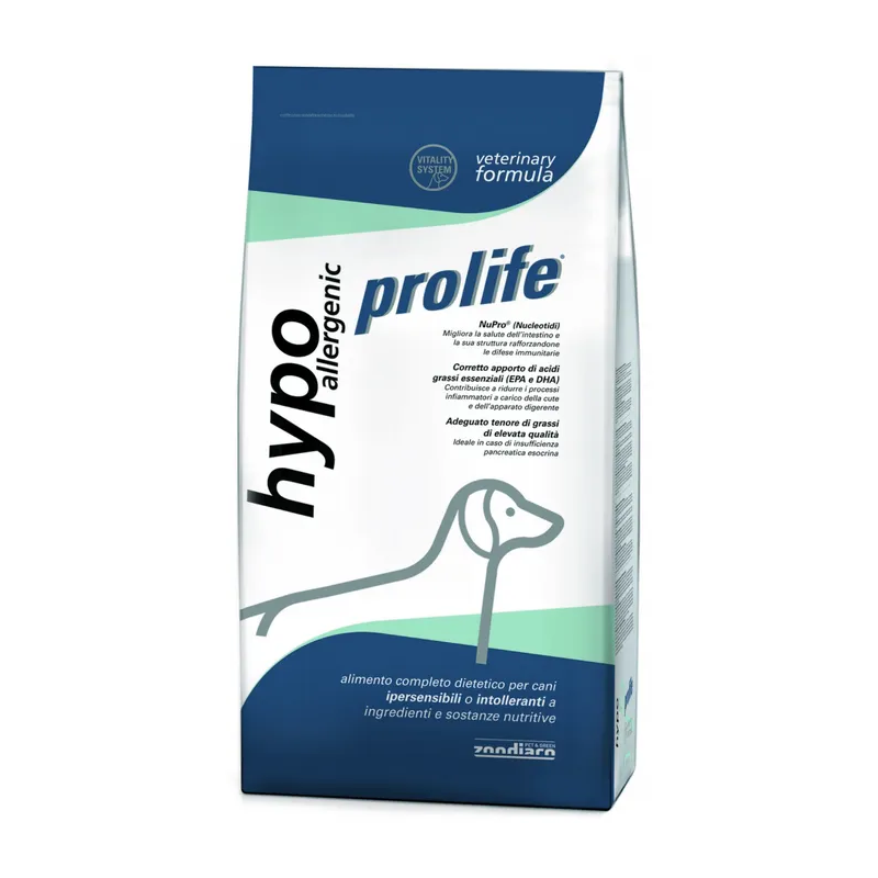Prolife Veterinary Hypoallergenic Cibo Secco Per Cani Sacco 2kg