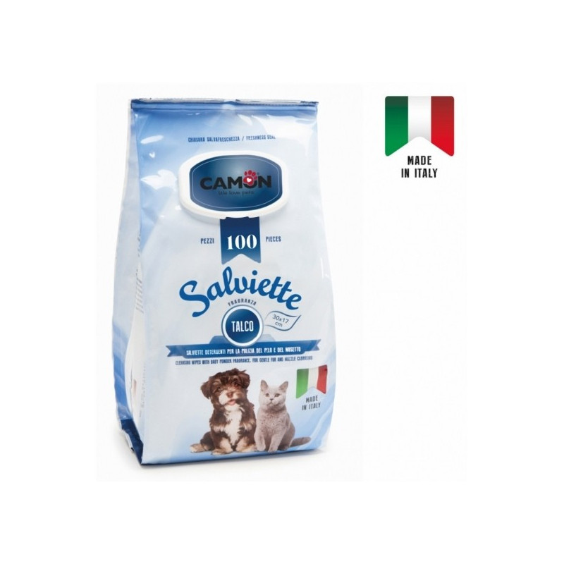 Camon Salviette Detergenti Talco 100 pz.